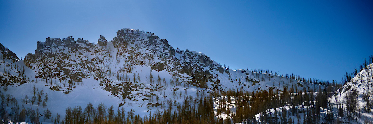 The jagged peaks of the Bitterroot Mountains