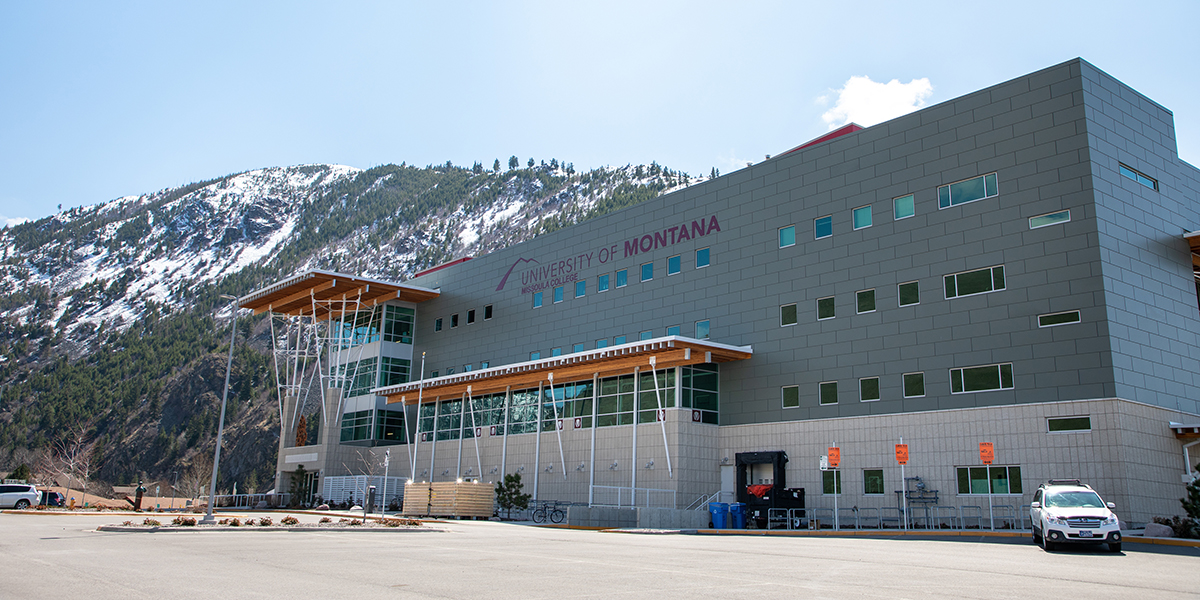 The exterior of the Missoula College building